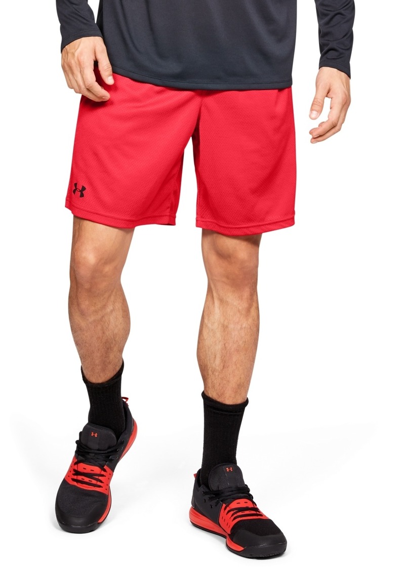 "Under Armour Men's Tech 9"" Mesh Shorts - Red"