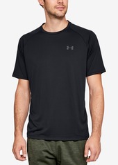 Under Armour Men's Tech Short Sleeve - Black Heather/Black