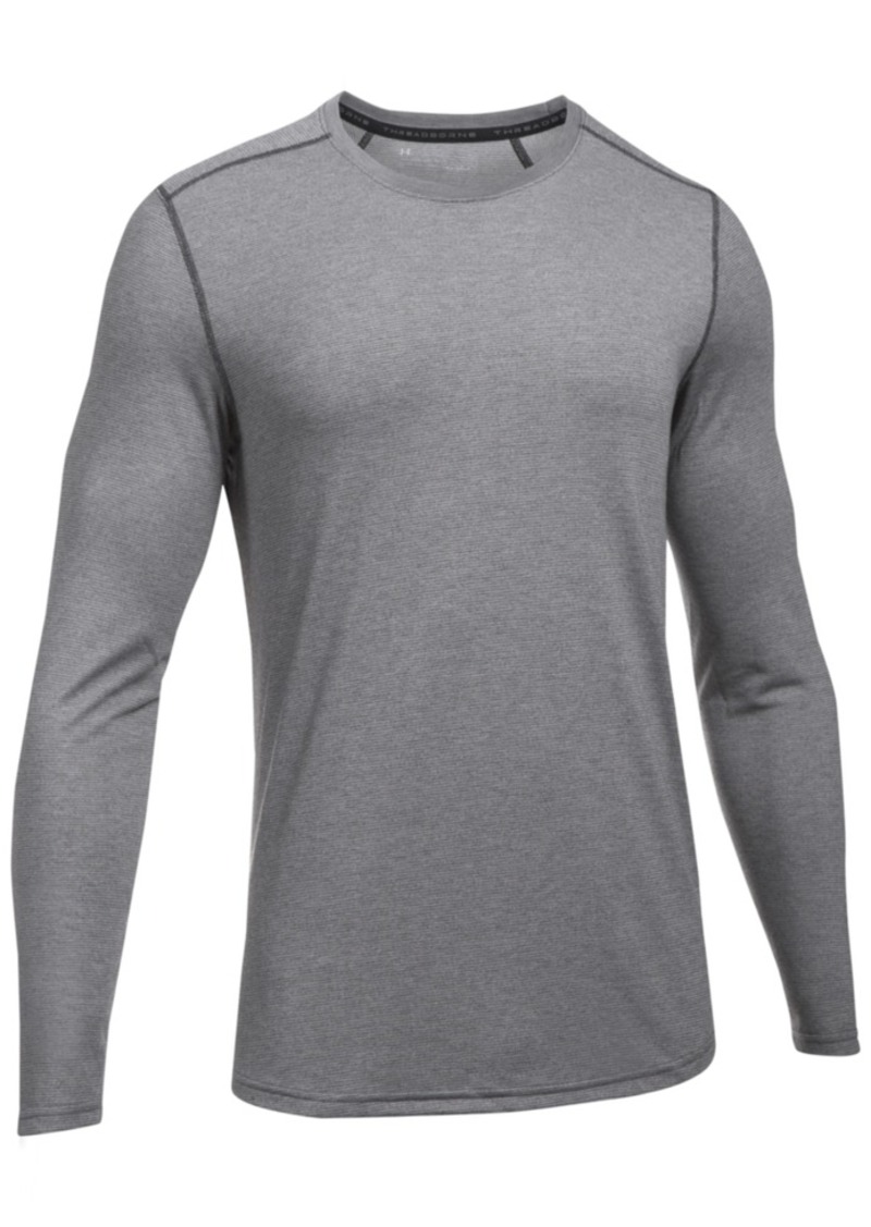 TCA Compression Long Sleeve Underwear Shirt with CollarLong Sleeve Mock 