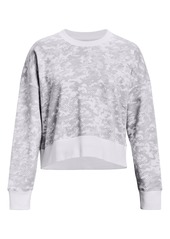 Under Armour Rival Camouflage Cotton Blend Fleece Sweatshirt in White/Grey at Nordstrom Rack