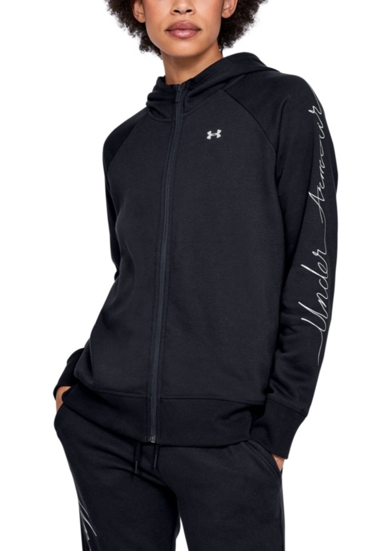 under armour rival zip up hoodie