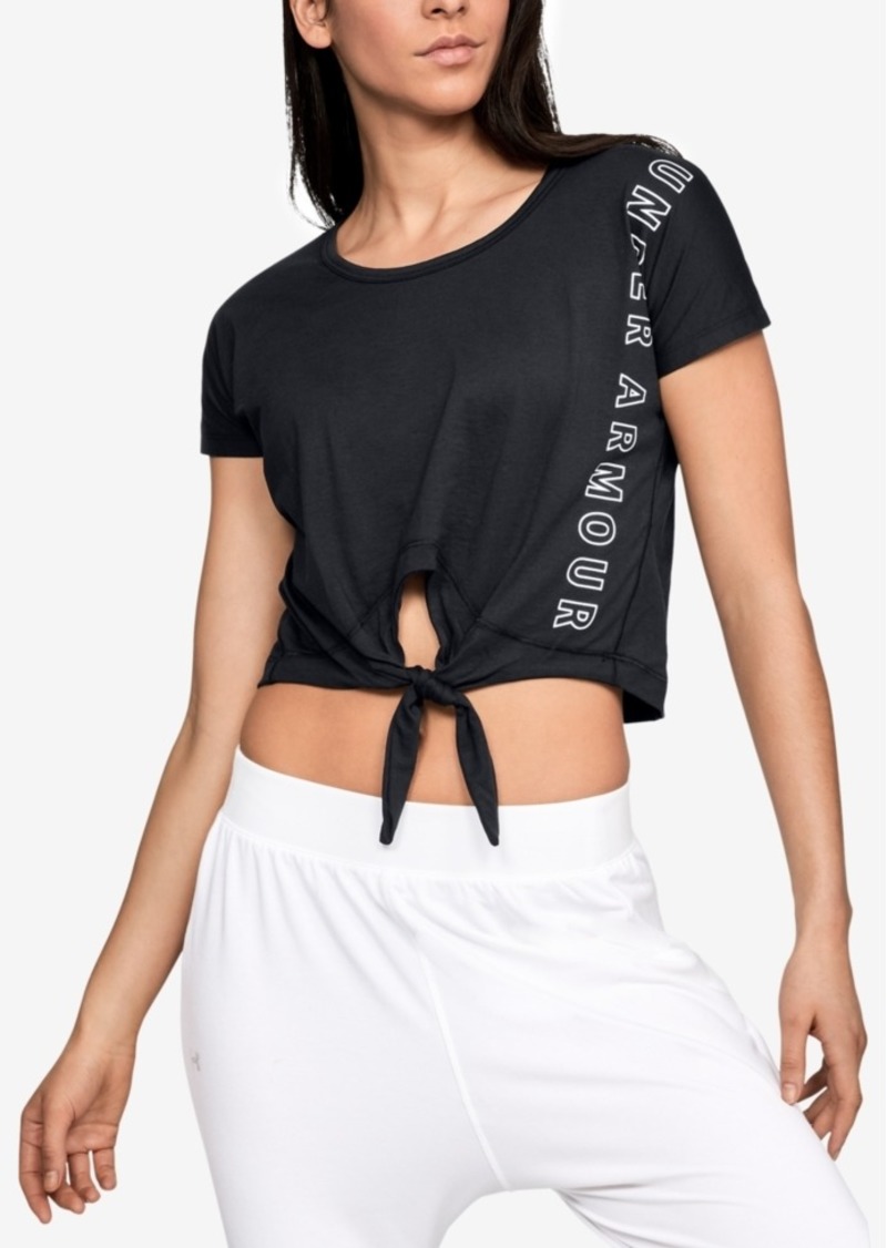 Under Armour Tie-Front Cropped Top