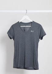 Under Armour Training Tech v neck t-shirt in gray