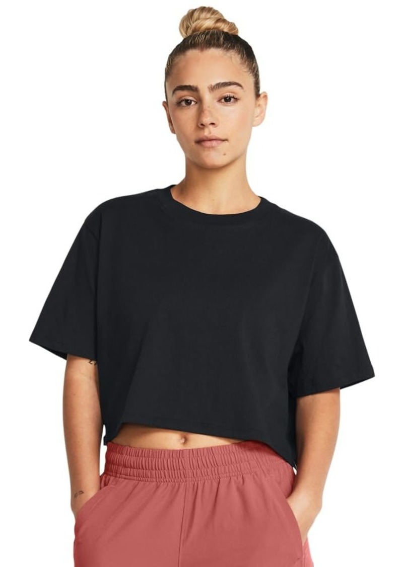 Under Armour Women's Campus Boxy Cropped Short Sleeve T Shirt