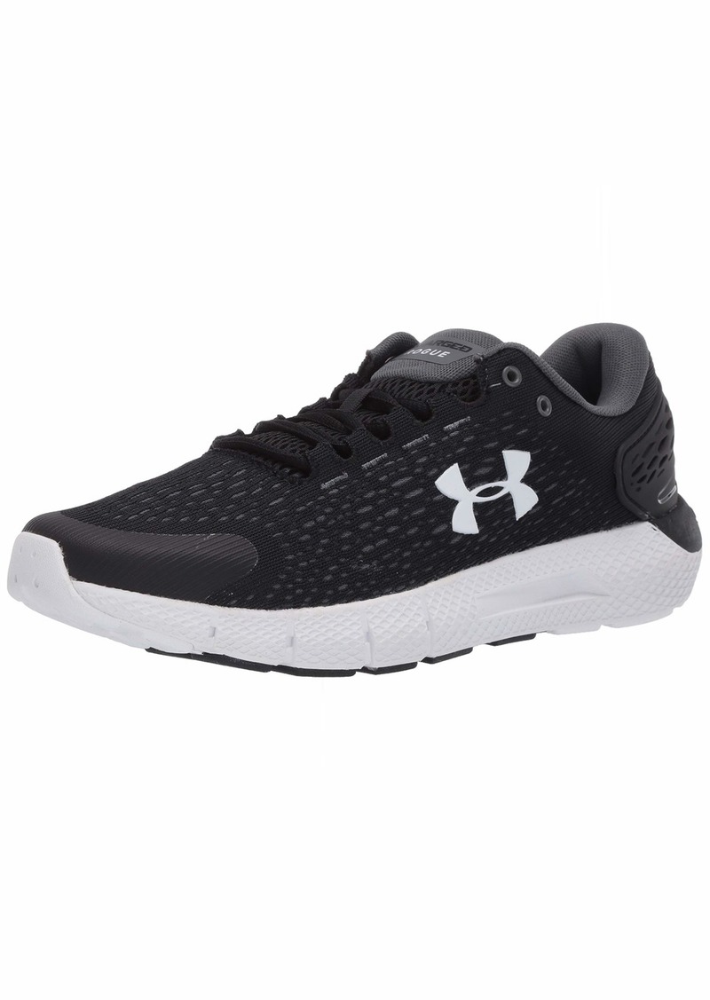 Under Armour Women's Charged Rogue 2 D Athletic Shoe Black (001)/White 6 2E US
