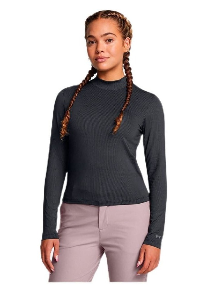 Under Armour Women's Drive Long Sleeve Mock Neck (001) Black/Anthracite/Halo Gray