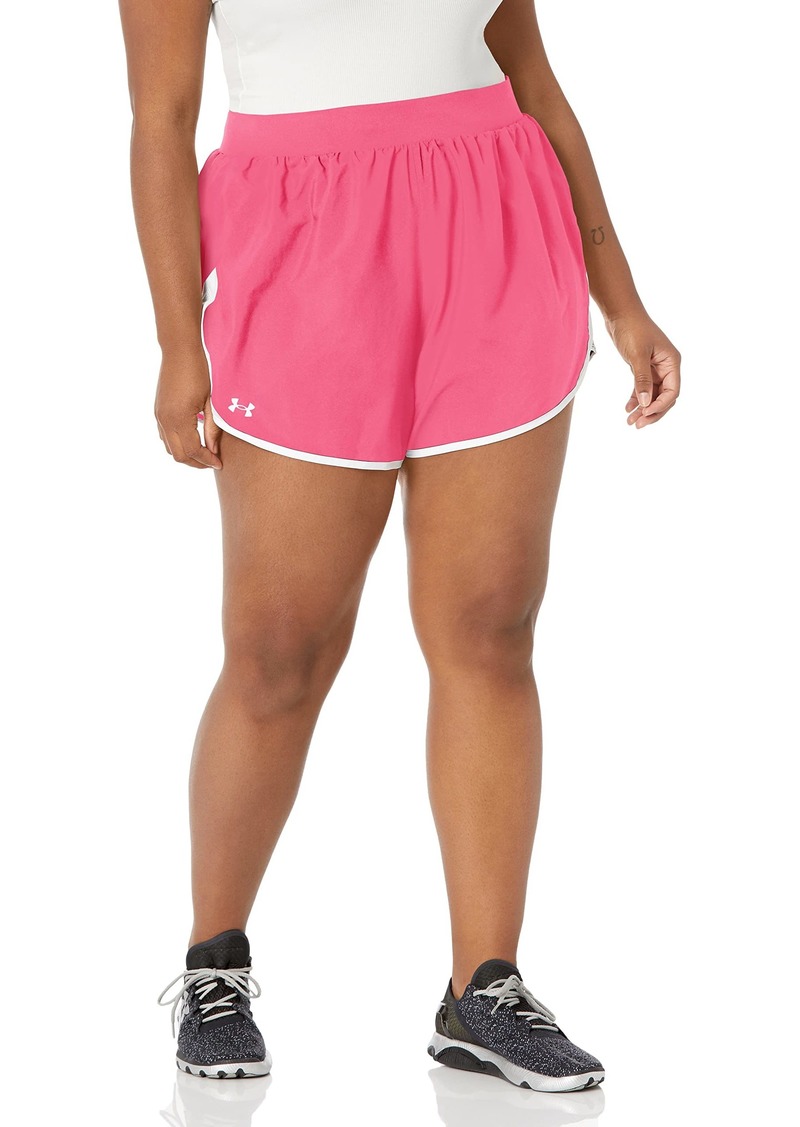 Under Armour Womens Fly by 2.0 Shorts (683) Pink Shock/White/Reflective