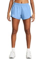 Under Armour Women's Fly By Mesh-Panel Running Shorts - Horizon Blue Reflective