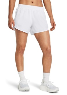 Under Armour Womens Fly by Shorts (100) White/White/Reflective
