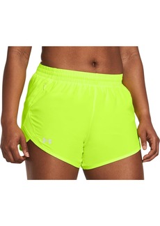 Under Armour Women's Fly by Shorts (731) High-Vis Yellow/High-Vis Yellow/Reflective