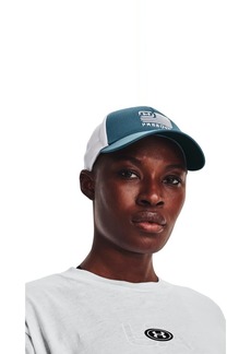 Under Armour Women's Freedom Trucker Hat (414) Static Blue/White/White  Fits Most