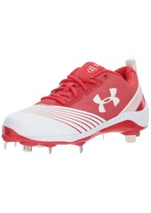 Under Armour Women's Glyde ST Softball Shoe White (161)/Red