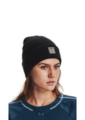 Under Armour Womens Halftime Cuff Beanie (001) Black/Pewter/Ghost Gray  Fits Most