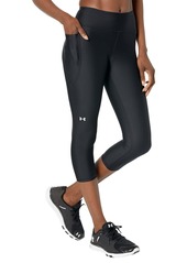 Under Armour Heatgear Armour Mid Pocketed Capri Black/White