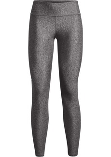 Under Armour Heatgear Armour Mid Pocketed Leggings Charcoal Light Heather/White