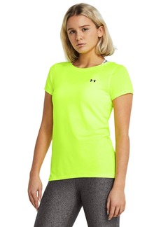 Under Armour Women's HeatGear Armour Short-Sleeve T-Shirt (731) High-Vis Yellow / / Black