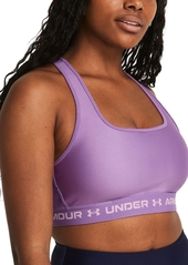 Under Armour Women's HeatGear Medium Impact Sports Bra - Provence Purple / Provence Purple / Purp