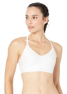 Under Armour Womens Infinity Covered Low-Impact Sports Bra (101) White/White/Halo Gray