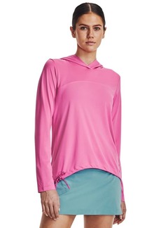 Under Armour Women's Iso-Chill Fusion Hoodie (659) Pink Edge/Pink Edge/Rebel Pink