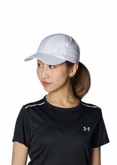 Under Armour Womens Iso-Chill Launch Run Adjustable Hat (100) White/White/Reflective  Fits Most