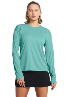 Under Armour Women's Iso-Chill Shorebreak Long Sleeve (482) Radial Turquoise/Radial Turquoise/Coastal Teal