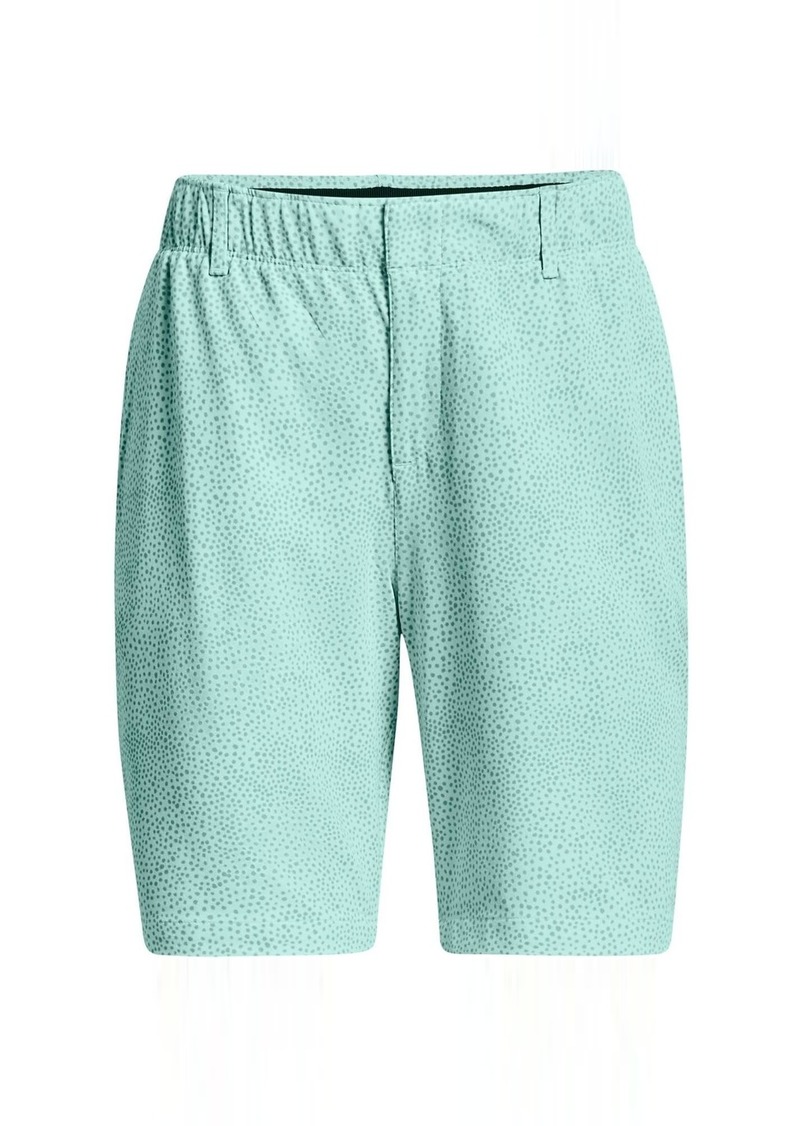 Under Armour Women's Links Printed Shorts Sea Mist (93)/Metallic Silver