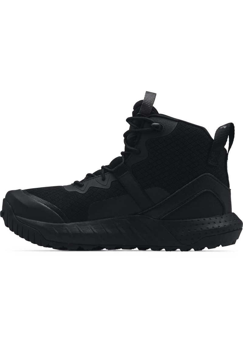 Under Armour Women's Micro G Valsetz Mid Military and Tactical Boot Black (001)/Black  M US