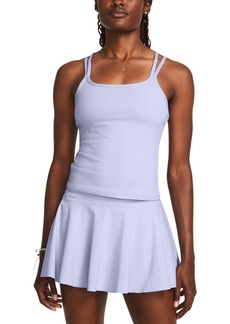 Under Armour Women's Motion Shelf-Bra Strappy Tank Top - Celeste / / White