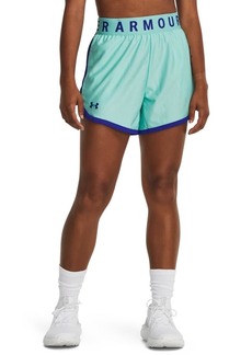 Under Armour Women's Play Up 5-Inch Shorts (361) Neo Turquoise/Team Royal/Team Royal