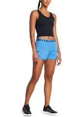 Under Armour Women's Play Up Training Shorts - Viral Blue / Viral Blue / Black