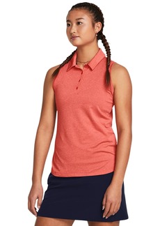 Under Armour Women's Playoff Sleeveless Polo (814) Red Solstice/COHO/Midnight Navy