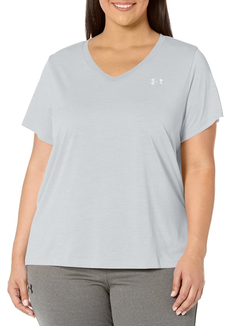 Under Armour Womens Tech Short-Sleeve V-Neck - Twist