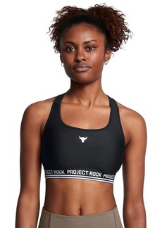 Under Armour Womens Project Rock Crossback Mid Impact Sports Bra