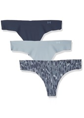 Under Armour Women's Pure Stretch Thong Multi-Pack (044) Downpour Gray/Harbor Blue/Harbor Blue