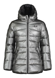 Under Armour womens Quilted Jacket Front Pockets & Hooded Back Mid-weight Water Repellent Puffer Jacket   US