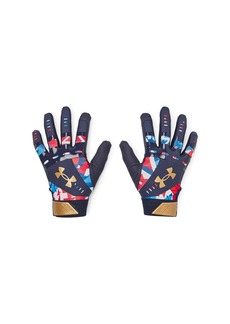 Under Armour Women's Radar Novelty Softball Gloves (410) Midnight Navy/Red/Metallic Gold