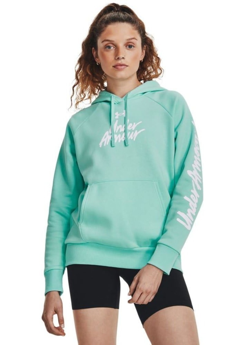 Under Armour womens Rival Fleece Graphic Hoodie