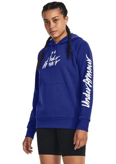 Under Armour womens Rival Fleece Graphic Hoodie