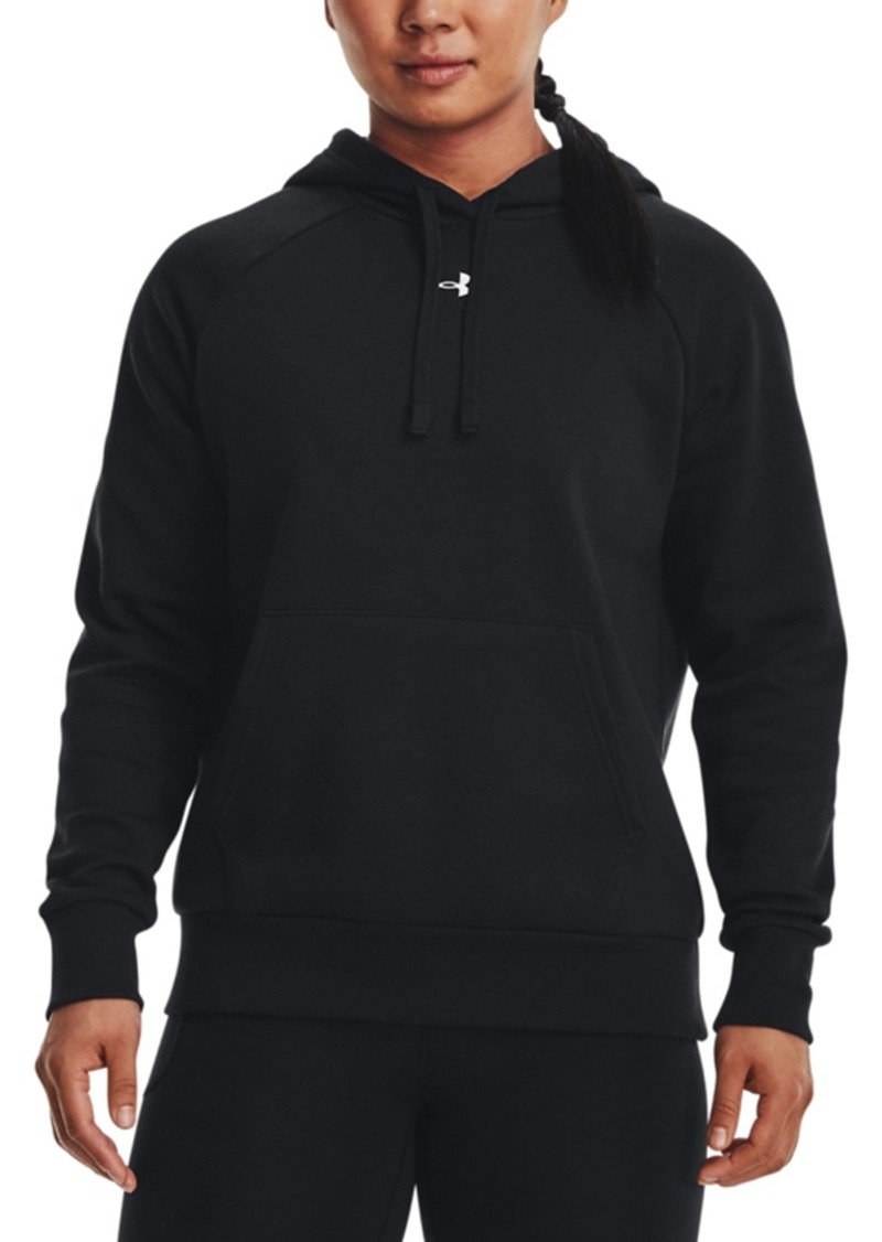 Under Armour Women's Rival Fleece Hoodie - Black / / White