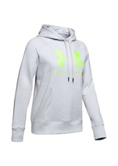 Under Armour Women's Rival Fleece Sportstyle LC Sleeve Graphic Hoodie