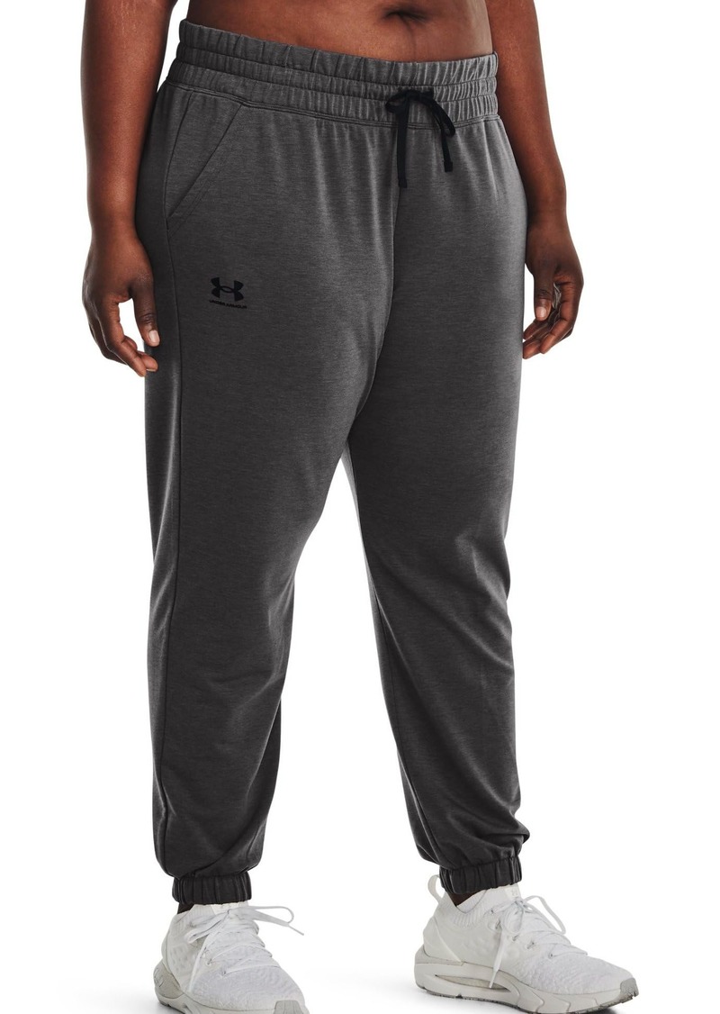 Under Armour Women's Rival Terry Joggers (010) / Jet Gray/Black