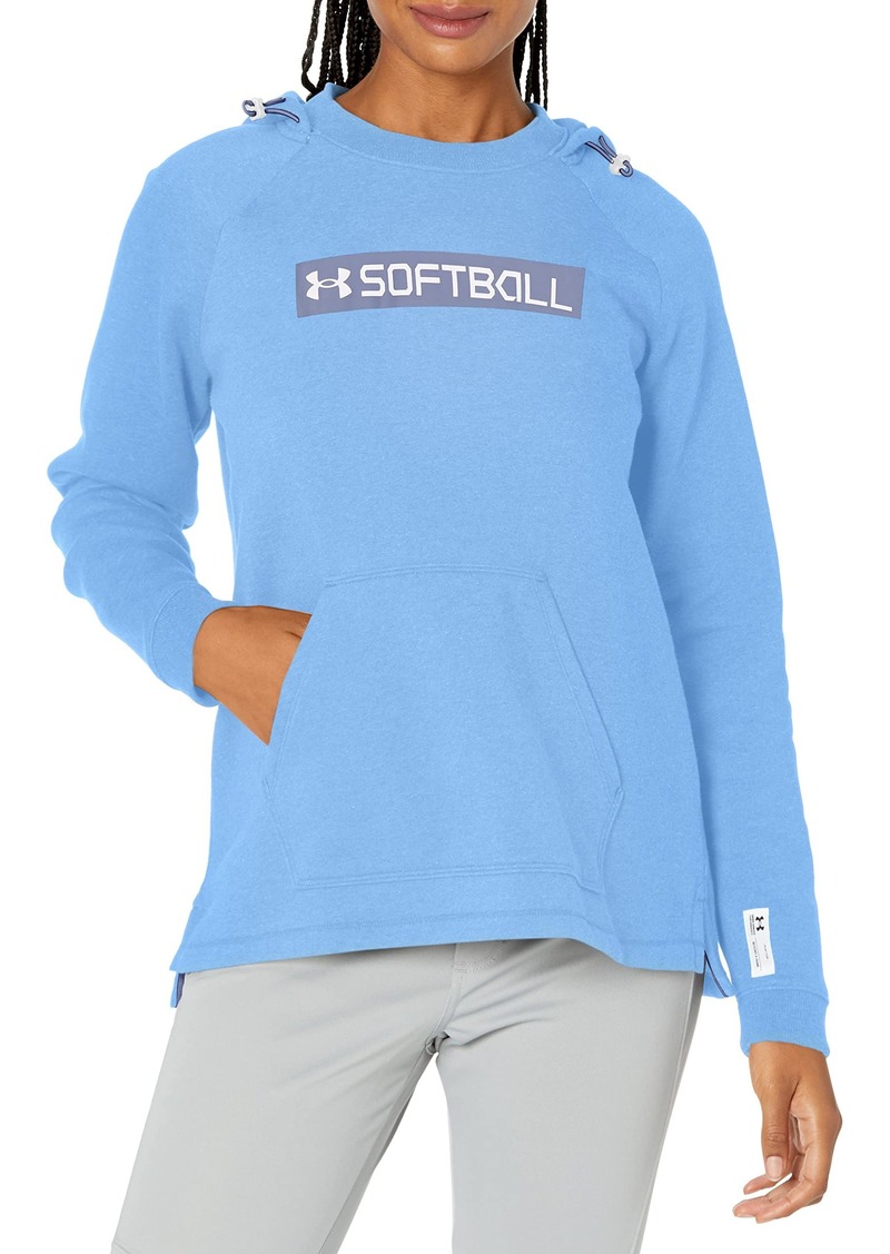 Under Armour Women's Softball Hoodie 22 (475) Carolina Blue/Aurora Purple/White