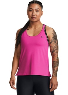 Under Armour Womens Knockout Tank Top (652) Rebel Pink/White/Black