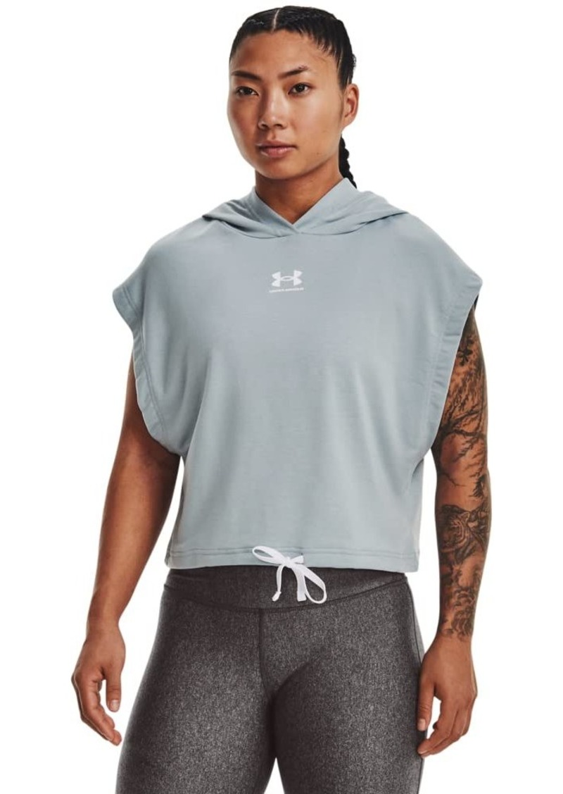 Under Armour Women's Rival Terry Short Sleeve Hoodie