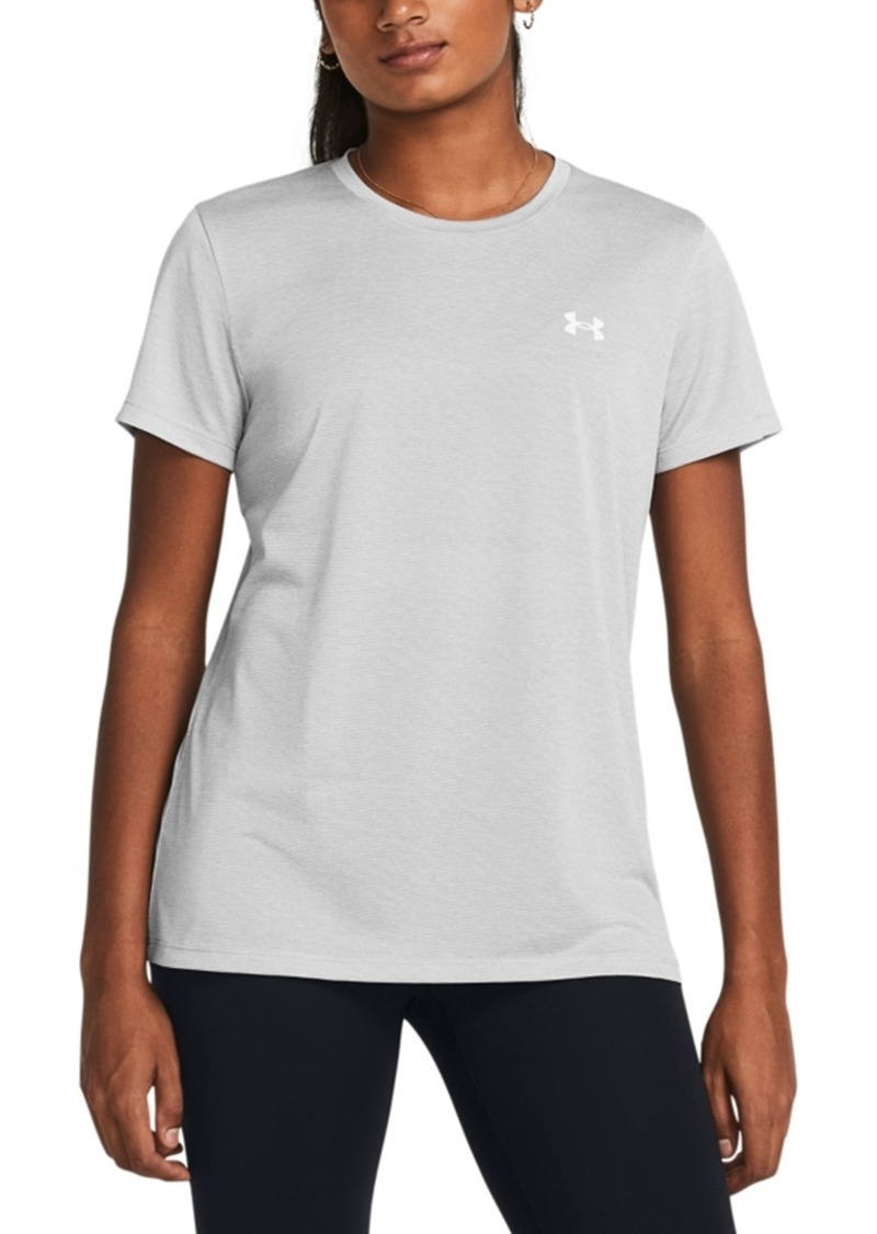 Under Armour Women's Tech Short-Sleeve Top - Mod Gray / / White