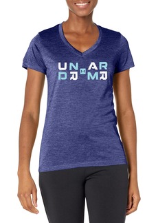 Under Armour Women's Tech Twist Graphic Short Sleeve T-Shirt (468) Sonar Blue/Baja Blue/White