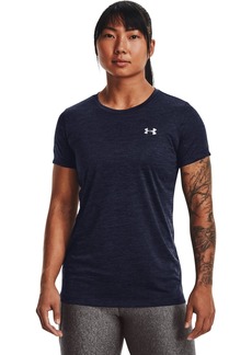 Under Armour Women's Tech Twist T-Shirt (410) Midnight Navy/Cadet/Metallic Silver