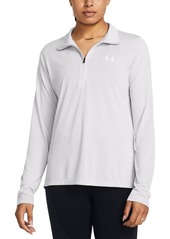 Under Armour Women's Twist Tech Quarter-Zip Logo Top - Horizon Blue