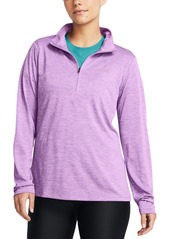 Under Armour Women's Twist Tech Half-Zip Logo Top - Provence Purple / / Purple Ace