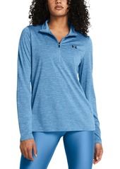 Under Armour Women's Twist Tech Half-Zip Logo Top - Provence Purple / / Purple Ace